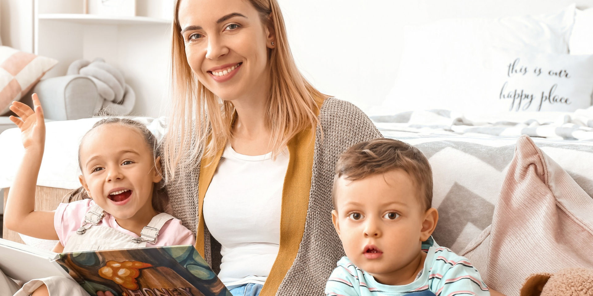 Nanny with children